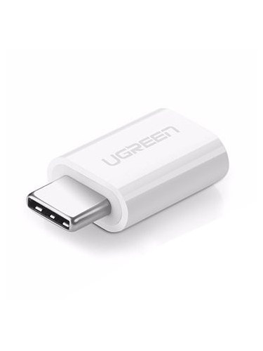 Адаптер UGREEN USB Type C към Micro USB (30154) бял