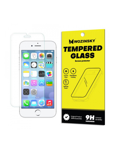 Плосък закален стъклен протектор 9H WOZINSKY - iPhone 6 / 6s / 7 / 8 / SE (2nd gen) / SE (3rd gen)