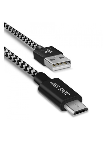 Кабел за зареждане и данни DUX DUCIS K-ONE Series USB Type A към micro USB 2.1A 2m черен