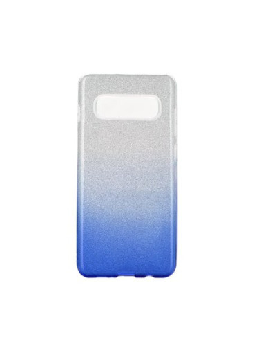 Силиконов гръб FORCELL Shining - Samsung Galaxy S20+ / S20+ 5G сребрист / син