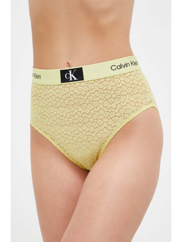 Бикини Calvin Klein Underwear в жълто