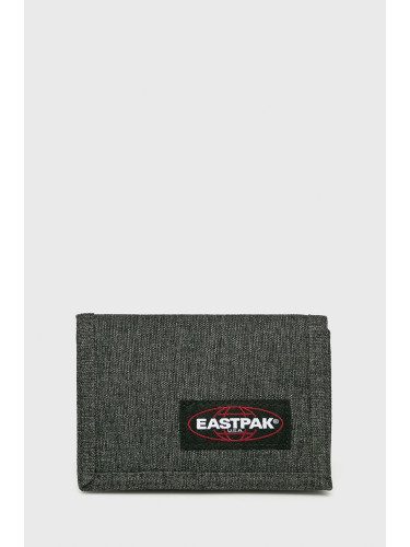 Eastpak - Портфейл CREW SINGLE в сиво малък размер с апликация EK0A5BG53631