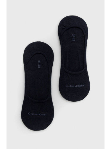 Чорапи Calvin Klein  (2 чифта) мъжки в тъмносиньо 701218708