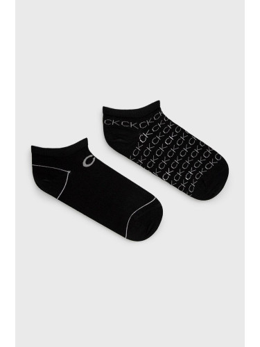 Чорапи Calvin Klein (2 чифта) дамски в черно