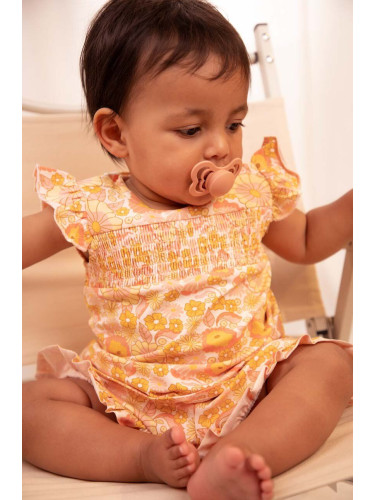 Бебешка тениска Coccodrillo в оранжево