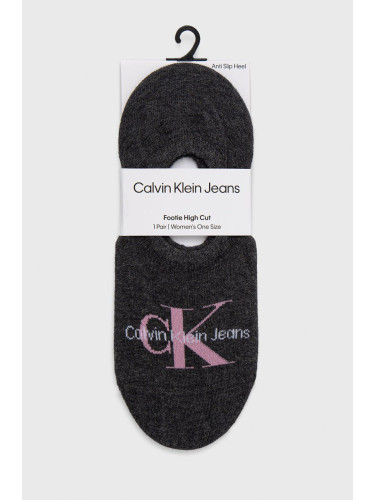Чорапи Calvin Klein Jeans в сиво 701218751