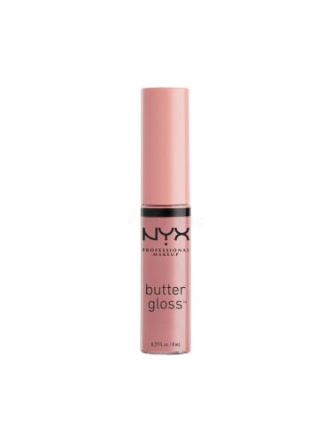 NYX Professional Makeup Butter Gloss Блясък за устни за жени 8 ml Нюанс 05 Creme Brulee