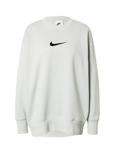 Nike Sportswear Суичър  светлосиво / черно