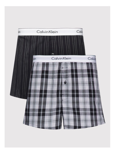 Calvin Klein Underwear Комплект 2 чифта боксерки 000NB1396A Цветен Slim Fit