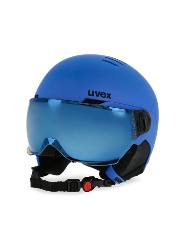 Скиорска каска Uvex Rocket Jr Visor 56/6/263/20 Син