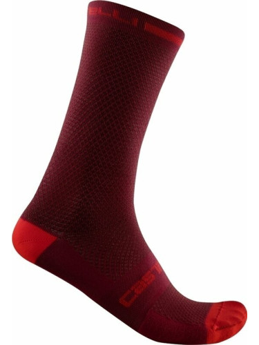 Castelli Superleggera T 18 Sock Bordeaux 2XL Чорапи за колоездене