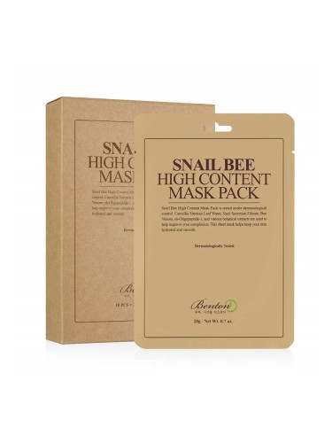 BENTON | Snail Bee High Content Mask, 20 g