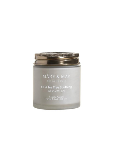 MARY & MAY | Cica Tea Tree Soothing Wash Off Pack, 125 g