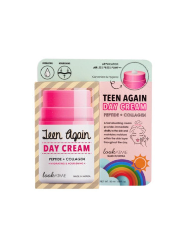 lookATME | Teen Again Day Cream With Peptide + Collagen, 50 ml