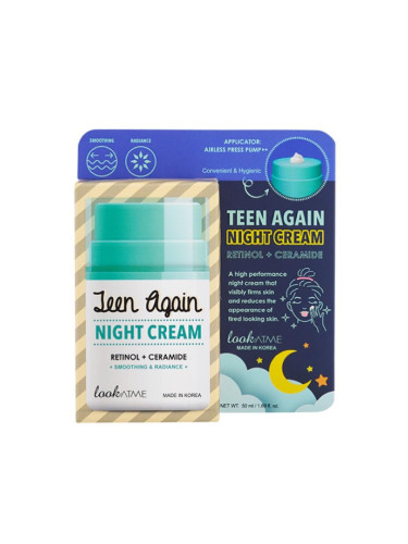 lookATME | Teen Again Night Cream With Retinol + Ceramide, 50 ml