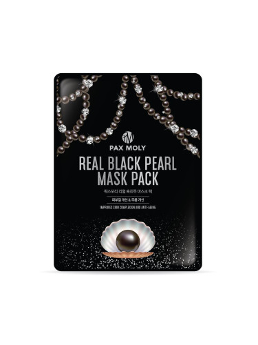 PAX MOLY | Real Black Pearl Mask Pack, 25 ml