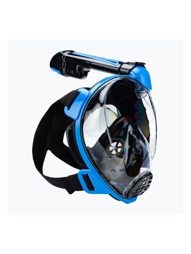 Cressi Duke Dry пълнолицева маска за гмуркане с шнорхел черна/синя XDT005020