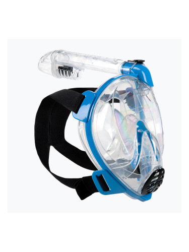 Целолицева маска за гмуркане Cressi Baron синя/безцветна XDT020020