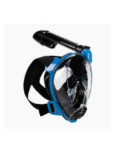Cressi Baron пълнолицева маска за гмуркане с шнорхел черна и синя XDT025020
