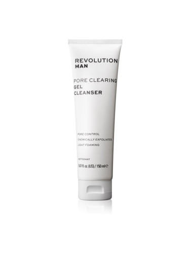 Revolution Man Pore Clearing почистващ гел за хидратиране на кожата и минимизиране на порите 150 мл.