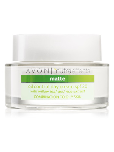 Avon Nutra Effects Matte матиращ дневен крем SPF 20 50 мл.