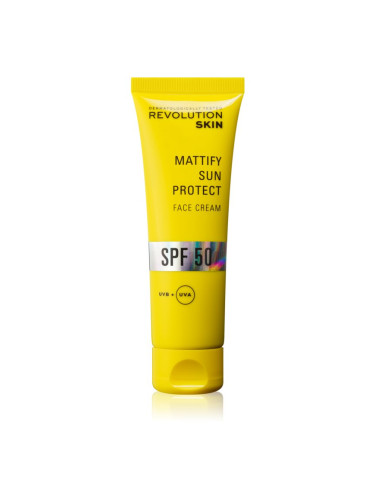 Revolution Skincare Sun Protect Mattify защитен матиращ крем за лице SPF 50 50 мл.