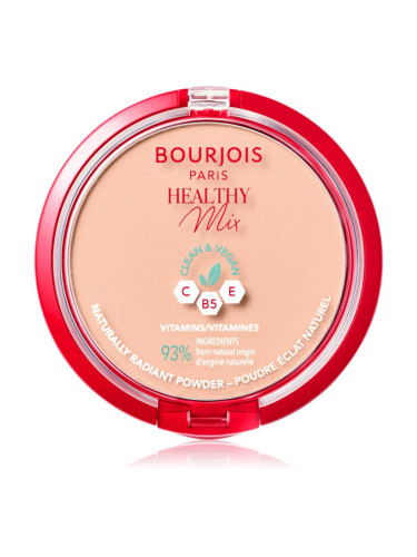 Bourjois Healthy Mix матираща пудра за сияен вид на кожата цвят 03 Rose Beige 10 гр.