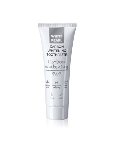 White Pearl PAP Carbon Whitening избелваща паста за зъби 75 мл.