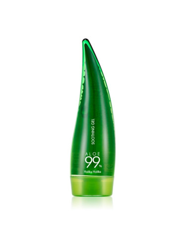 Holika Holika Aloe 99% гел за интензивна хидратация и освежаване на кожата на лицето с алое вера 55 мл.