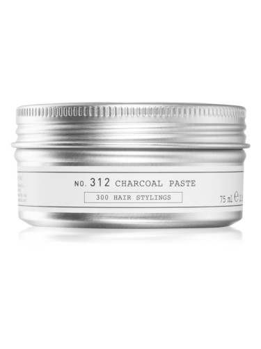 Depot No. 312 Charcoal Paste брилянтин за коса със силна фиксация 75 мл.