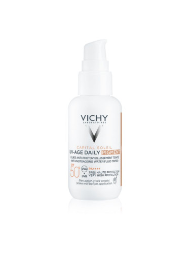 Vichy Capital Soleil Daily SPF50+ защитна тонирана течност за лице SPF 50+ цвят Light 40 мл.