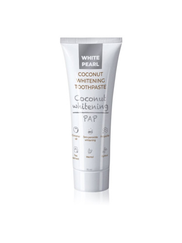 White Pearl PAP Coconut Whitening избелваща паста за зъби 75 мл.