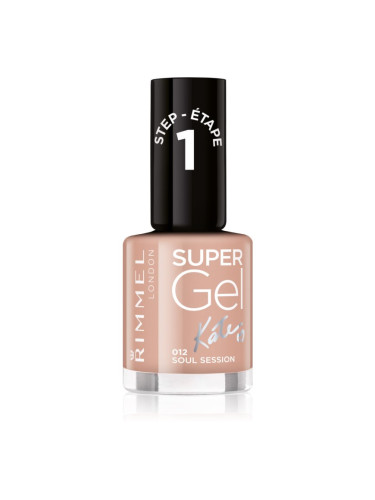 Rimmel Super Gel By Kate гел лак за нокти без използване на UV/LED лампа цвят 012 Soul Session 12 мл.