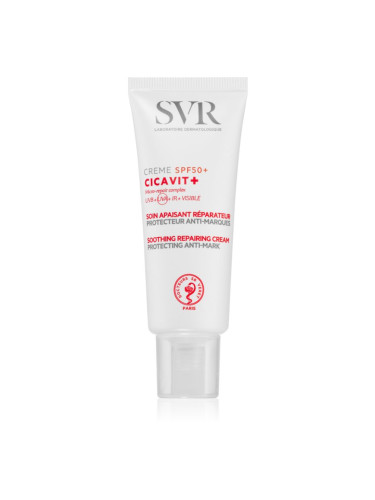 SVR Cicavit+ успокояващ и регенериращ крем с висока UV защита SPF 50+ 40 мл.