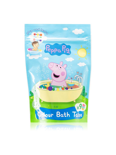 Peppa Pig Colour Bath Tabs цветни разтворими таблети за вана 9x16 гр.