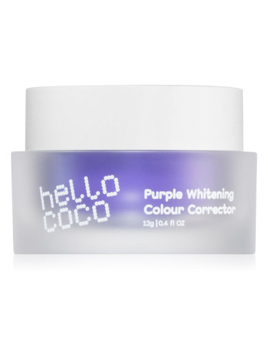 Hello Coco Purple Whitening Colour Corrector избелващ прах за отстраняване на петна 12 гр.