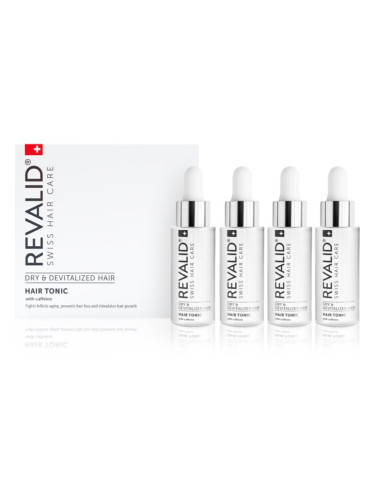 Revalid Hair Tonic енергизиращ тоник с кофеин за растеж на косата 4x30 мл.