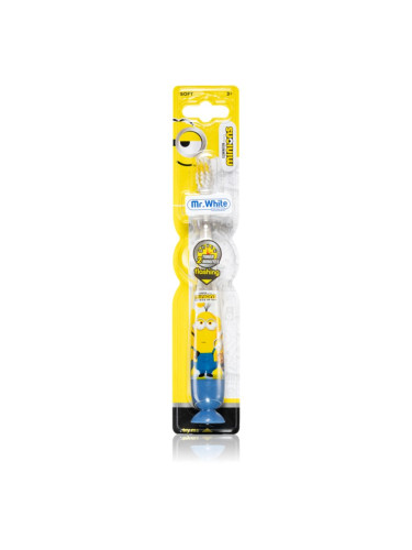 Minions Flashing Toothbrush детска електрическа четка за зъби със сменяеми батерии софт 3y+