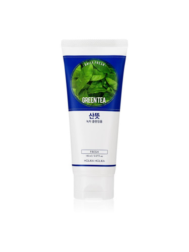 Holika Holika Daily Fresh Green Tea почистваща пяна, изравняваща образуването на себум със зелен чай 150 мл.