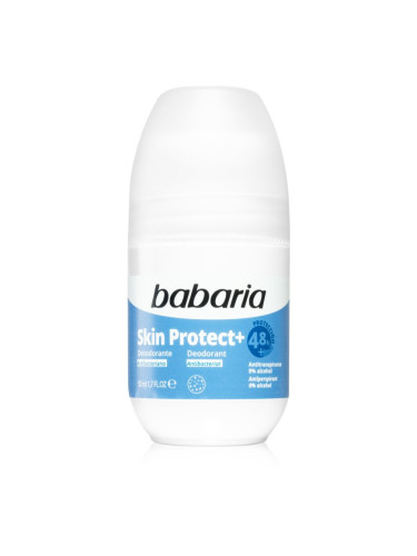 Babaria Deodorant Skin Protect+ рол-он с антибактериална добавка 50 мл.