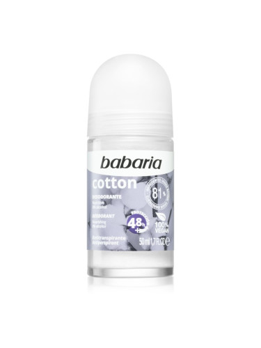 Babaria Deodorant Cotton рол- он против изпотяване с подхранващ ефект 50 мл.