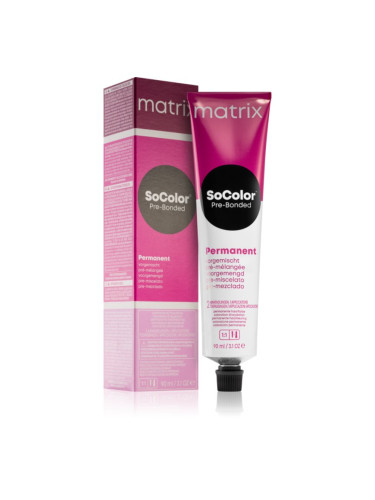 Matrix SoColor Pre-Bonded Blended перманентната боя за коса цвят 9Av Sehr Helles Blond Asch Violett 90 мл.