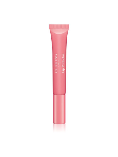 Clarins Lip Perfector Shimmer блясък за устни с хидратиращ ефект цвят 01 Rose Shimmer 12 мл.