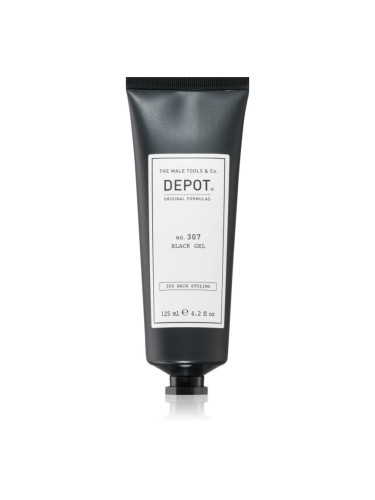 DEPOT 300 HAIR STYLING NO. 307 BLACK GEL стилизиращ гел за тъмна коса 125 мл.