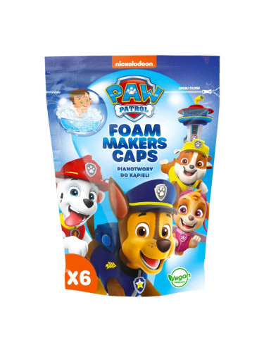 Nickelodeon Paw Patrol Foam Makers Caps пяна за вана за деца 6x16 гр.