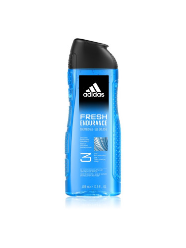 Adidas Fresh Endurance освежаващ душ гел 3 в 1 400 мл.