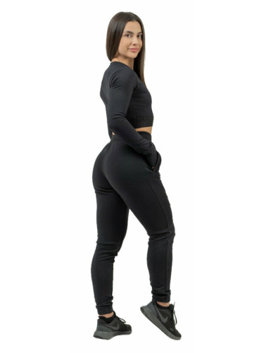 Nebbia High-Waist Joggers INTENSE Signature Black M Фитнес панталон