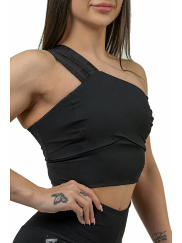 Nebbia High Support Sports Bra INTENSE Asymmetric Black XS Фитнес бельо