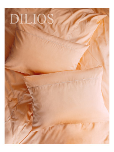 Луксозно спално бельо памучен сатен с паспел, единичен, 2 части, ПРАСКОВА 