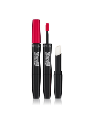Rimmel Lasting Provocalips Double Ended дълготрайно червило цвят 500 Kiss The Town Red 3,5 гр.